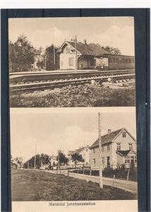 JERNBANESTASJON-HEIMDAL (O. Alfarnes) Ubrukt todelt kort
