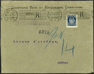 Norske brev fra ca 1900 til 1990 i album, der hovedvekten er før 1950.