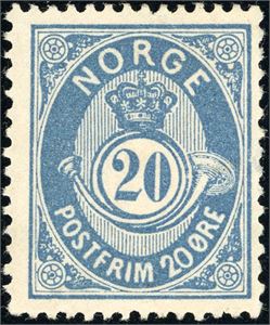 46 a. 20 øre 21 mm med klart trykk. (6.000,-).