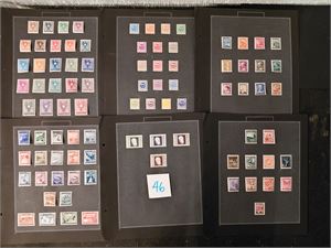 ØSTERRIKE x(x) pent montert samling 1945-48 i komplette serier