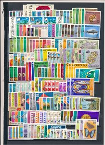 GUYANA xx merker og miniark 1966-81 (€ 610)