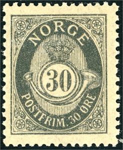 81. 30 øre fintagget Knudsen. (3.000,-).