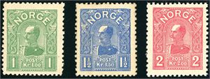89/91. Haakon 1907 i komplett serie. (9.700,-).