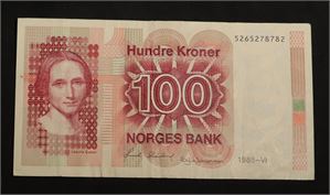 100 kroner 1988 Norge 1 5265278782, vannmerke opp/ned