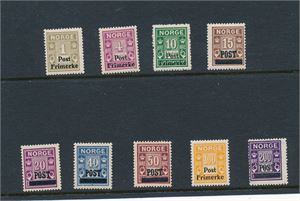 Nk 163-71 xx. Serie portoprovisorier (Hk 580)