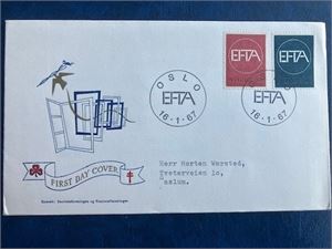 NJ 585-86 Efta FDC