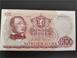 100 kroner 1975 Z 0-million erstatning ex. Skanfil