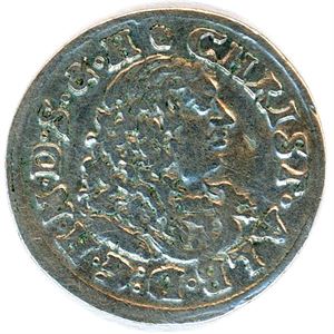 Schleswig-Gottorp. 1/16 Thaler 1675, Christian Albrecht 1659-1694. 1
