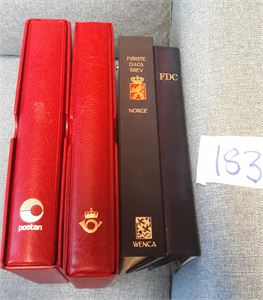 REKVISITA - FDC-PERMER 4 stk, alle med noen ark, vekt 4,4 kilo