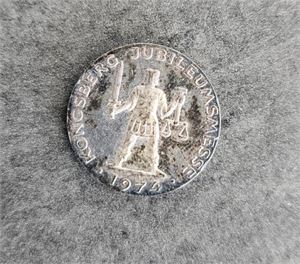 Kongsberg Jubileumsmesse 1974.  20mm, 5,2 gr. sølv