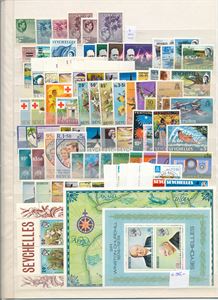 SEYCHELLES xx dobbel plansje ca 1965-80 (€ 185)