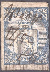 NK 1 Håndskrevet Vaage 17/5-56 (OP, 9pkt) Merket er delvis innklippet på høyre side, men dog….