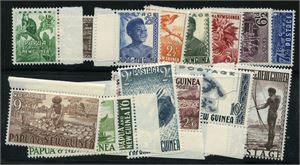 PAPUA NY-GUINEA ** 1-15. Kpl., minus den seinere 6a. (£80)
