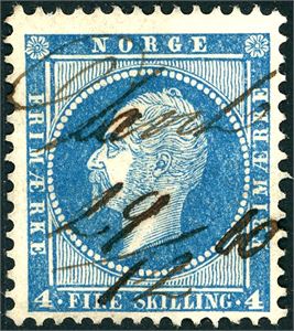 4. 4 skilling Oscar, anert med håndskrevet navn "S. Land 29/12 60" (OP).