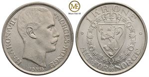 1 krone 1915 Haakon VII. Kv.0