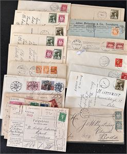 Blandingslot brev, kort og følgebrev 1887-1992