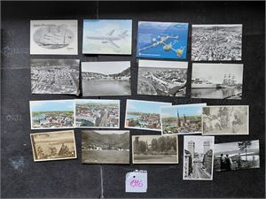 Bunke, mest stedskort i storformat. Mange fra Telemark, noen få fra Stockholm. Ubrukte