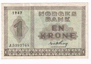 1 krone 1947 J
