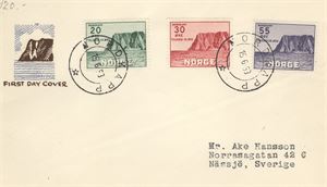 NK 415 - 417 Nordkap IV FDC Nordkapp 15-6-43