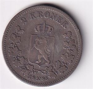2 kroner 1885