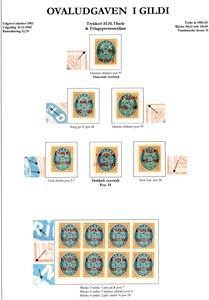 Iceland. A specialized collection of 5- and 6 aur 1896 together with "I Gildi"-issue, inkluding a block of 40 of the 40 aur (Facit 57 v3). All on 12 pages.