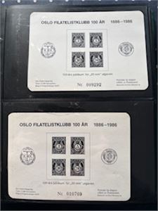 Brevalbum med minneblokker mm