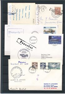 PAQUEBOT 6 brev/kort utland og Norge