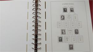 USA tomt Leuchtturm förtrycksalbum med plastfickor och blad till 1935. Nyskick!