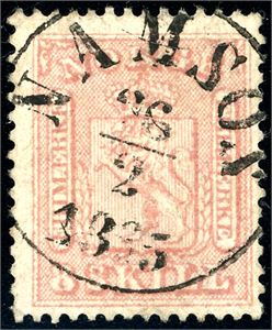 9. 8 skill, fullstemplet "Namsos 26.2.1865".