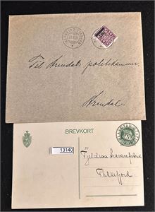 "BLAKSTAD STATION/STASJON" på brevkort og brev
