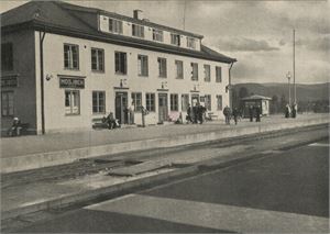 Postkort jernbane MOSJØEN stasjon (NO) A6 s/h (Mittet B.1) ubrukt