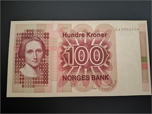 100 kroner 1977 AA