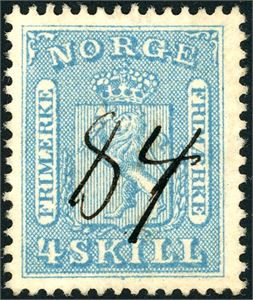 8. 4 skill, anert med håndskrevt nummer "84" (Gausdal, OP).