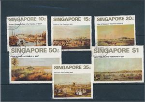 SINGAPORE o Mi 147-52, 1971 malerier, flott serie (€ 80)