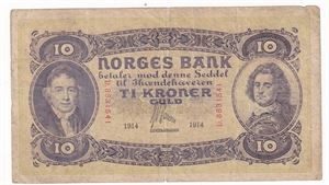 10 kroner 1914 D