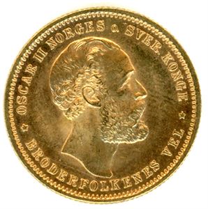 20 kroner 1875 i gull. 01