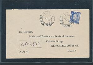 FELTPOST-KJEVIK Brev sendt til England "28-5-58"