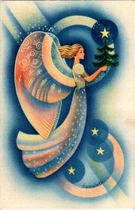 DAMSLETH. Engleserien. (Damm 91). Postgått 1933. Albumrester bak. Kv 2. Sjeldent kort.