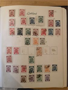 Latvia Samling fra 1918 **/st. latvia i Borekalbum-