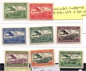 Albania - Luftpost AFA153 -159 + 189