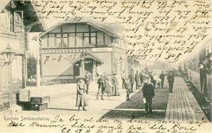 Jernbane Raufoss Jernbanestation (Sundby R628). Småf. s/hv. Stpl. Raufoss 7-VII-07.  En del skrift foran , ellers pen kvalitet.
