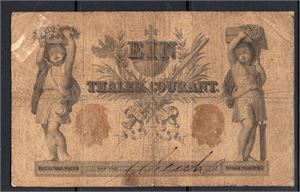 TYSKA STATER, PREUSSEN 1 Thaler Courant 1861, medfaren men sällsynt!