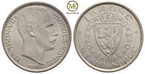 1 krone 1912 Haakon VII. Kv.0/01