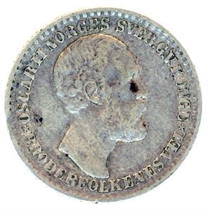 12 skilling 1873. 2A, NM 14. 1+