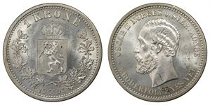 1 Krone 1901 Kv 0, riss