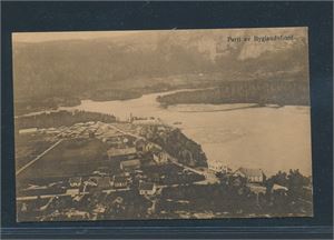 PARTI AV BYGLANDSFJORD (Olaf G. Abusdal) stemplet "BYGLANDSFJORD 26-VII-19"