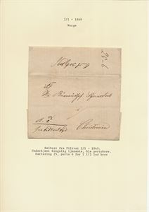 Prefil Helbrev fra Filtvet 2/1-1849. Underkjent Kongelig tjeneste, og gjort til portobrev.  Kartering 25, porto 6 for 1 1/2 lod brev.