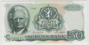 50 kroner 1982 M. 68 hos PMG. Kv.0