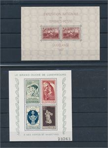 LUXEMBOURG-MINIARK xx Mi Bl 2, 5, 18 og 20 (€ 61)