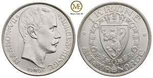 1 krone 1908 p/p Haakon VII. Kv.0
